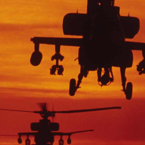 Four AH-64 Apache Helicopters Backbone One for iPhone Game Controller Skin